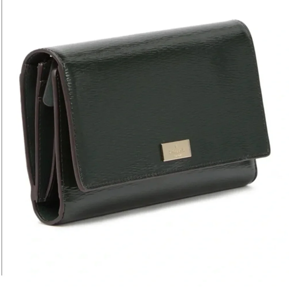 NWT Kate Spade Bixby Place Phoenix Trifold Clutch Wallet Spruce Green